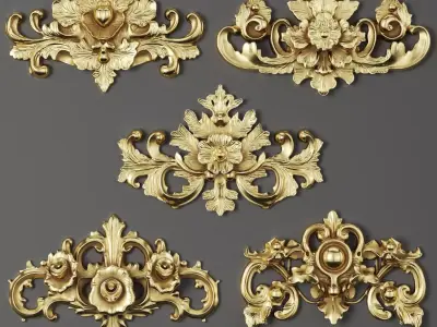 trimornament24 Low-poly 3D model