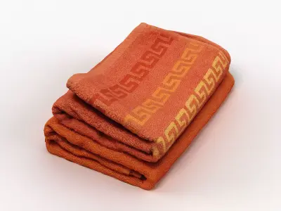 Folded Towels 01 3D model