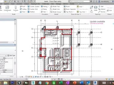 revit bank 3D model