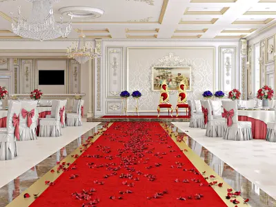 Classic Wedding Hall 3D model