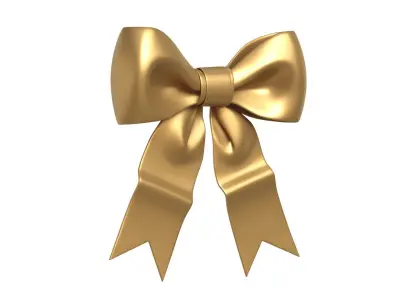 Christmas Bow Ribbon 34 Low-poly 3D model