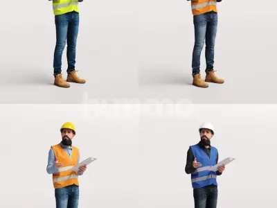 Humano Man Warehouse Worker Engineer -2506-068-1466 3D model