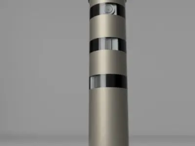 Radar 1 stainless steel lamp post Free 3D model