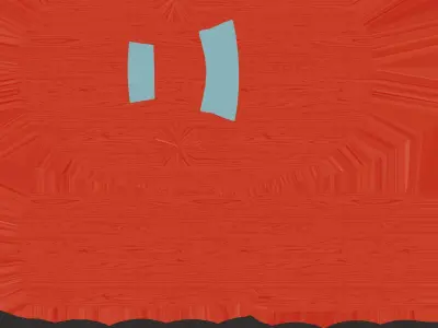 Wooden Toy Car Red low poly game ready Low-poly 3D model