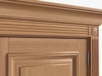 Door classic double 05 3D model