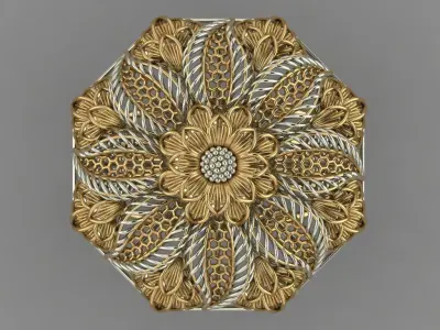 Plain Trending Indian Work Ring 3D model Printable 3D print model