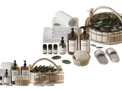 Sauna and bath filling 3D model