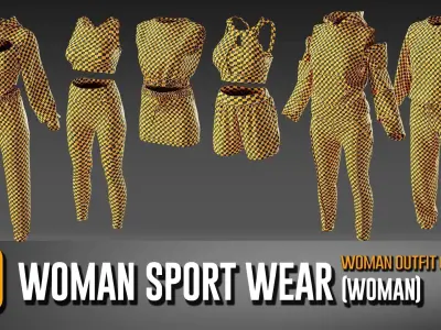 30 Women Sport Wear Collection- VOL 10 3D model