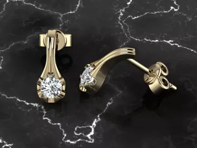 Jewelry Earring 3D print model