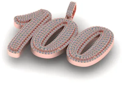 Solitaire Diamond Pendant - Diamond Pendat 3D print model