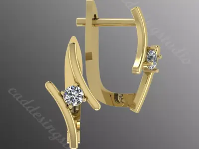 Earrings bi 2 3D print model
