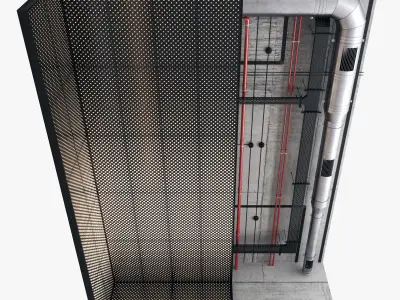 Decorative Ceiling Set 04 3D model