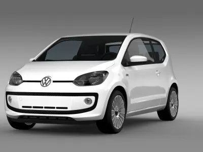 VW UP 3 door 2015 3D model