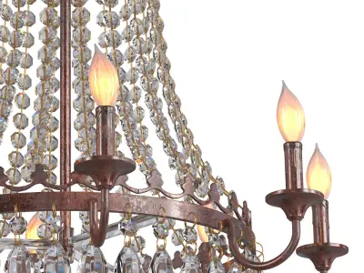 TOCHIC French Empire Crystal Chandelier 3D model