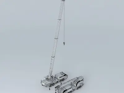 Crane Truck Free 3D model