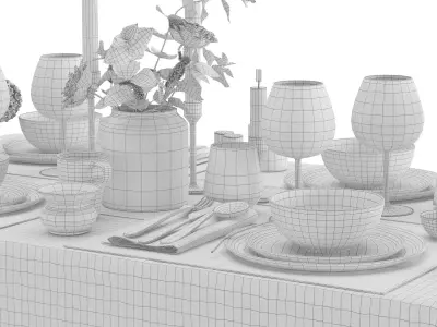 Serving Tableware 11 3D model