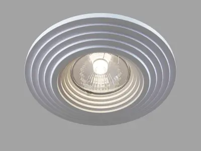 Downlight Gyps Modern DL004-1-01-W Maytoni Technical Free 3D model