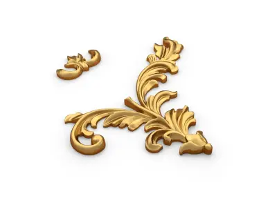 Classic decor ornament 329 3D model