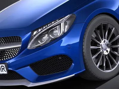 Mercedes C-Class Cabrio 2017 3D model