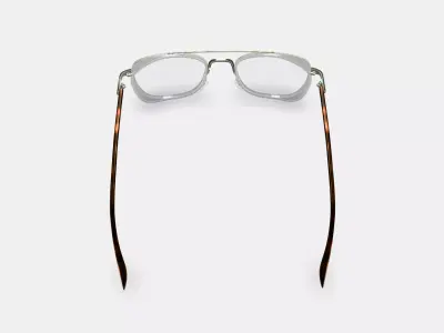 Earle Eyeglasses in Crystal with Riesling 3D model