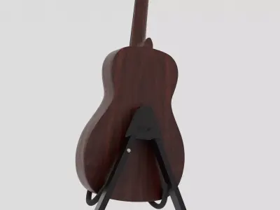Acoustic guitar Free 3D model