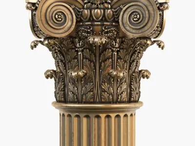 Classic capital model 3D model 3D model 3D model