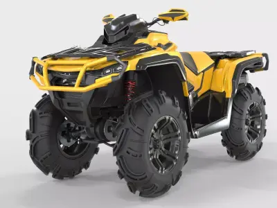 Generic 4 Wheel ATV Cam 2024 3D model