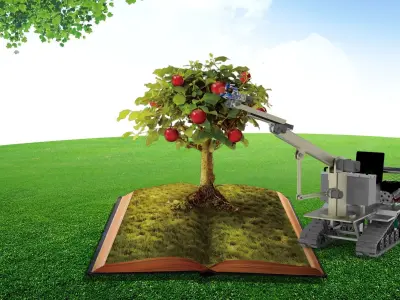 Apple picking concept car 3D model