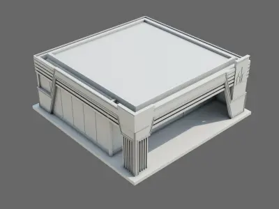 Glass Pavilion ID072 3D model