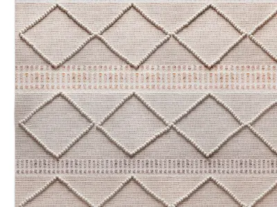 Home Republic Hendrix Natural And Sky Rug 3D model