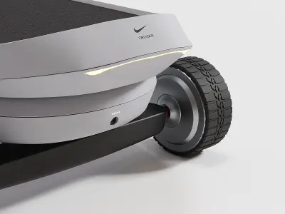Nike electric skateboard Low-poly 3D model