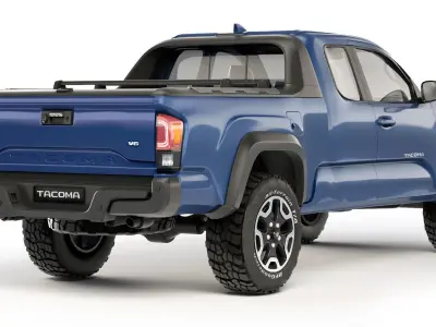 Toyota Tacoma extended cab 2017 3D model