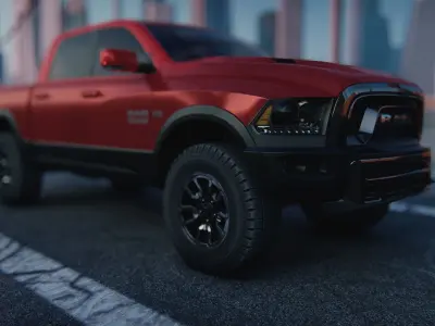 Dodge Ram 1500 3d model 2015 3D model