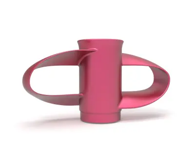 Toroidal boat propeller - 2 blades 3D print model