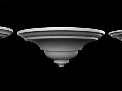 70 Column Rings 3d Model Pack Low-poly 3D model