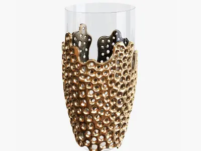 Decorative vases set 01 3D model