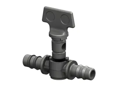 Drip irrigation valve 3D print model
