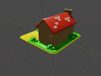 house Low-poly 3D model
