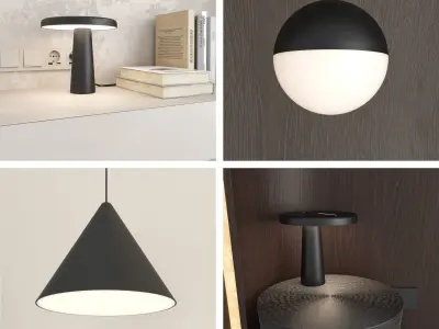 Decorative wall panel set 88 3D model