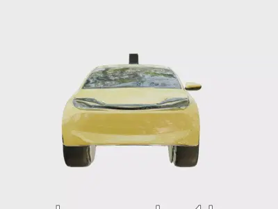 Futuristic Flying Taxi Concept Car 3D Model Low-poly 3D model by vfxcgartist