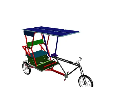 3D Three-Wheeler  3D model