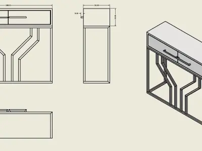 Luxury  Sideboard  Free 3D model