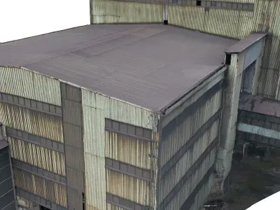 Old Factory Low-poly 3D model