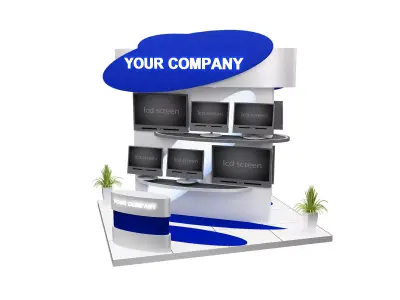 Booth Exhibition Stand a574a 3D model