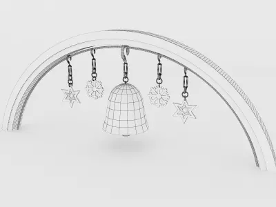 Christmas Gates F4b 3D model