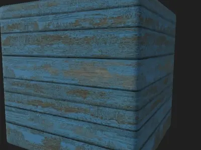 Wooden Planks Painted Dirty - Substance Texture