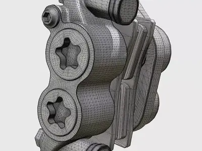 R1M Sumitomo high poly caliper Low-poly 3D model