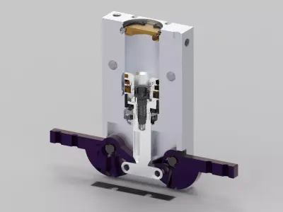 pneumatic gripper 3D print model