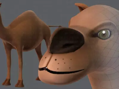 Camel V01 Low-poly 3D model