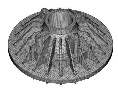 Plastic Engine Cooling Fan Clutch 3D model